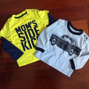 2 pieces 💯 % Cotton Tops (Size 18,18–24month)